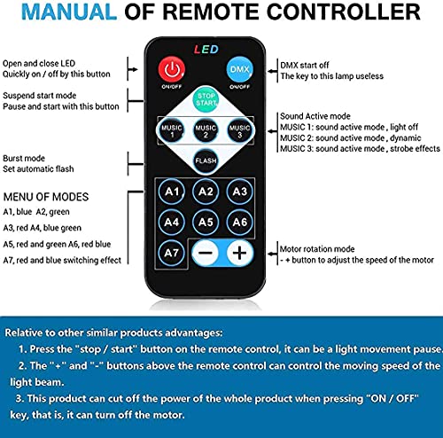 4-Pack Remote Control Sound Activated Party Lights