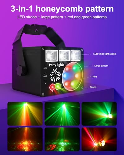 Vicalo Remote-Controlled LED DJ Disco Lights