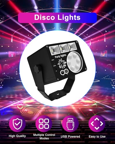 Vicalo Remote-Controlled LED DJ Disco Lights