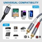 iPhone to RCA Audio Aux Cable 1.2m