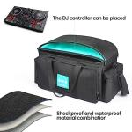 OUKNAK DJ Gig Bag with Padded Bottom and Dividers