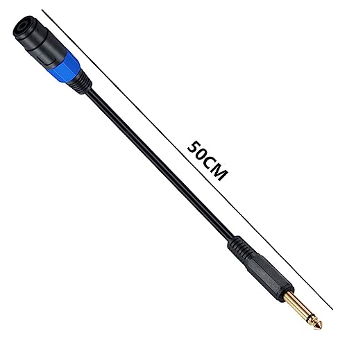 Speakon to 1/4" Mono Speaker Cable 50cm