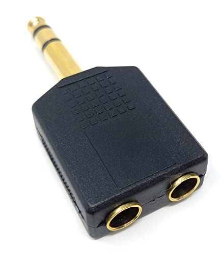 6.35mm Stereo Jack Splitter Cable Adapter