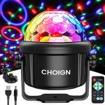 Colorful Music-Sensing Disco Ball Light with Remote