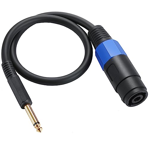Speakon to 1/4" Mono Speaker Cable 50cm