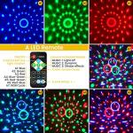 Colorful Music-Sensing Disco Ball Light with Remote