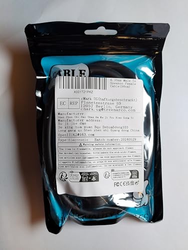 Speakon to 1/4" Mono Speaker Cable 50cm