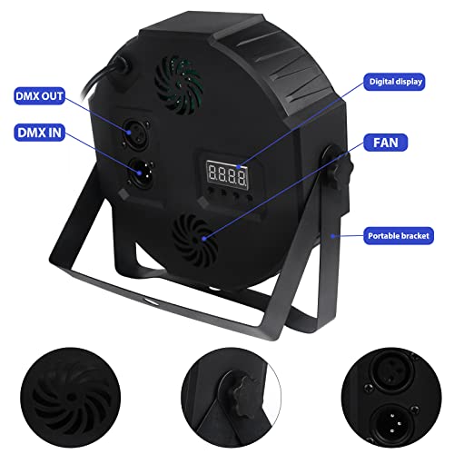 36W RGB DMX Stage Lights with Remote Control