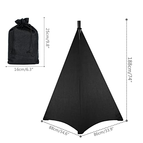 Universal 360° Speaker Stand Covers for Events