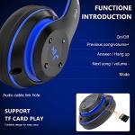 Rebocico Bluetooth Headphones with Deep Bass, 65H Playtime