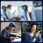 Rebocico Bluetooth Headphones with Deep Bass, 65H Playtime