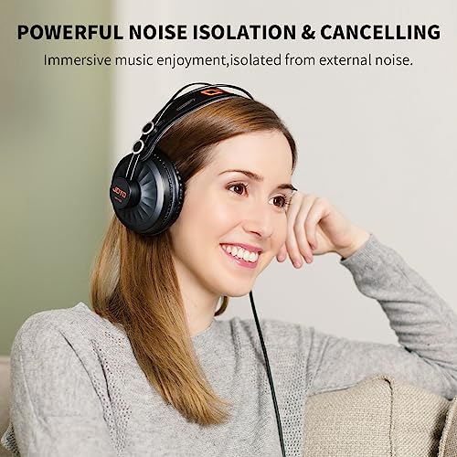 JOYO Over-Ear Monitor Headphones for DJs and Musicians