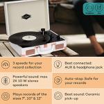 Auna Retro Vinyl Record Player with Speakers