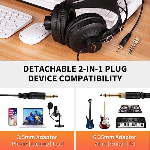 JOYO Over-Ear Monitor Headphones for DJs and Musicians