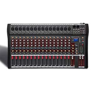 Compact Bluetooth USB DJ Mixing Console, 6-16 Channels