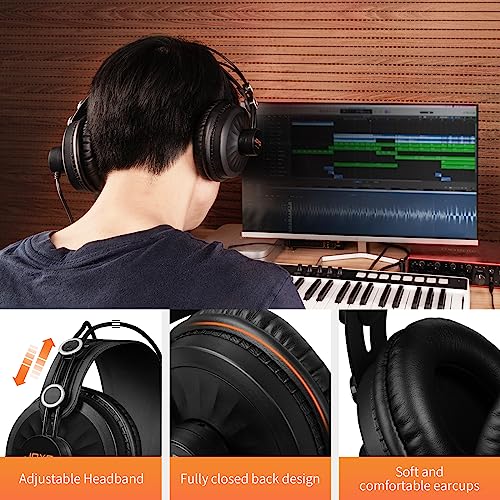 JOYO Over-Ear Monitor Headphones for DJs and Musicians