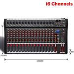 Compact Bluetooth USB DJ Mixing Console, 6-16 Channels