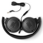 JBL T500 Black Over-Ear Foldable Headphones
