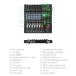 XTUGA CT60 6-Channel Digital Audio Mixer