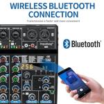 Depusheng M6 Portable Bluetooth 6-Channel DJ Mixer