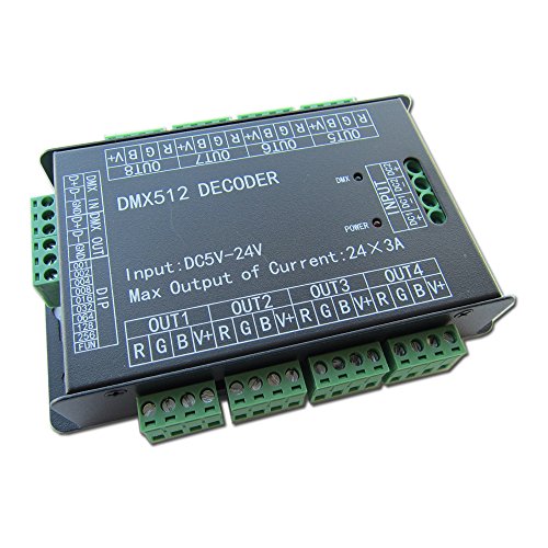 24 Channel RGB DMX512 LED Decoder & Dimmer