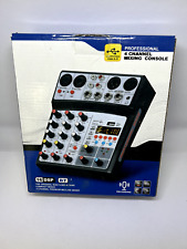 BOMGE 4-Channel DJ Audio Mixer with Bluetooth