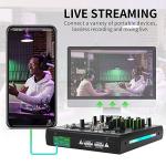 XTUGA AM06 6-Channel Audio Mixer with Bluetooth