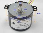 CHANCS 50KTYZ 1RPM High Torque Electric Motor