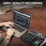 XTUGA 4-Channel USB Audio Mixer with Bluetooth