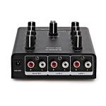 SubZero Mini DJ Mixer with Crossfader & Mic Input