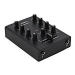 SubZero Mini DJ Mixer with Crossfader & Mic Input