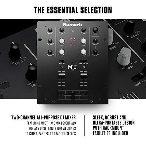 Numark M101USB 2-Channel DJ Mixer with EQ