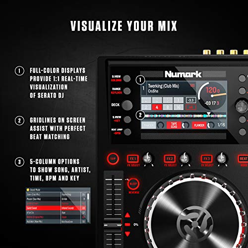Numark NVII - 4-Deck DJ Controller with Serato