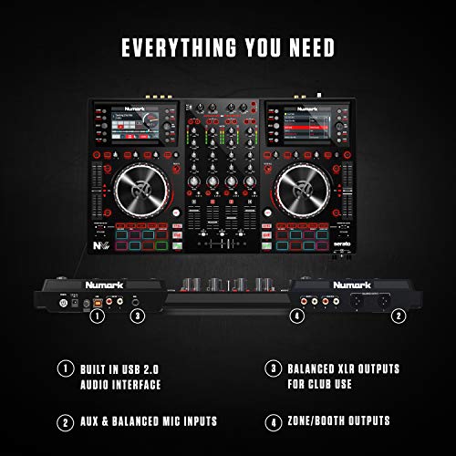 Numark NVII - 4-Deck DJ Controller with Serato