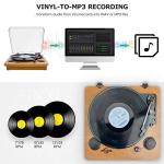 Bluetooth Portable Vinyl Turntable with Stereo Speaker