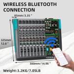 Depusheng PA8 8-Channel DJ Mixer with DSP Effects