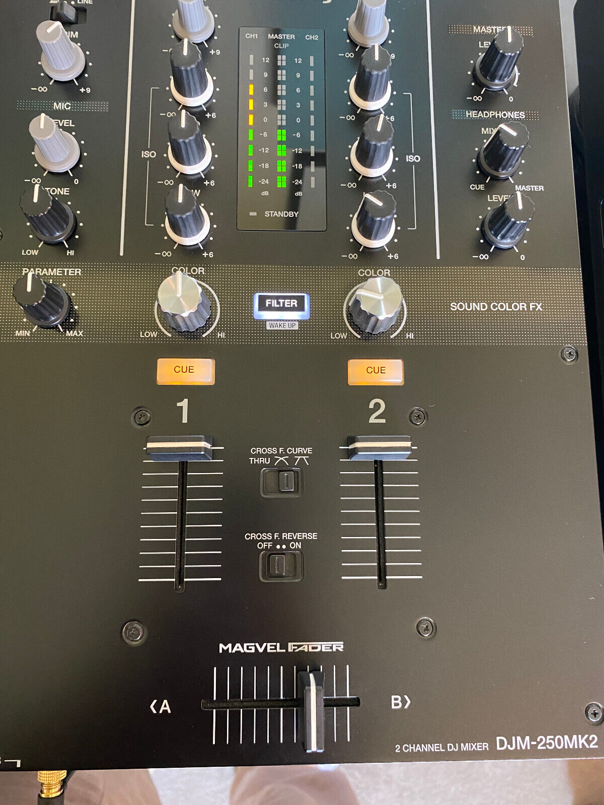 Pioneer DJM-250MK2 - Two channel mixer with filters