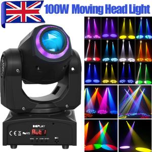 UKing 100W LED Moving Head Disco Lights, 8 Gobos