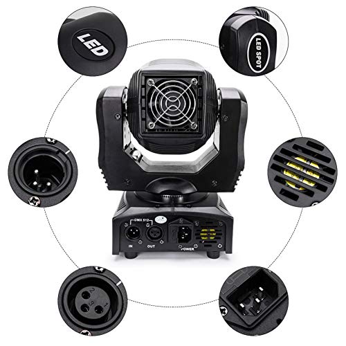 UKing 100W LED Moving Head Disco Lights, 8 Gobos