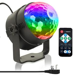 RGB DJ Sound Activated Disco Ball Strobe Light