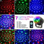 RGB DJ Sound Activated Disco Ball Strobe Light