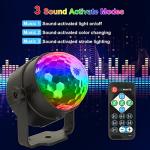 RGB DJ Sound Activated Disco Ball Strobe Light