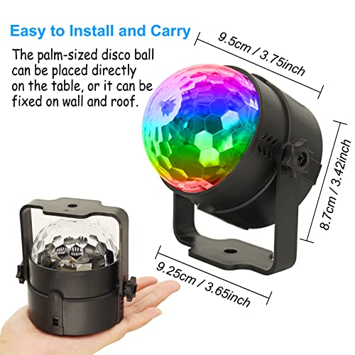 RGB DJ Sound Activated Disco Ball Strobe Light