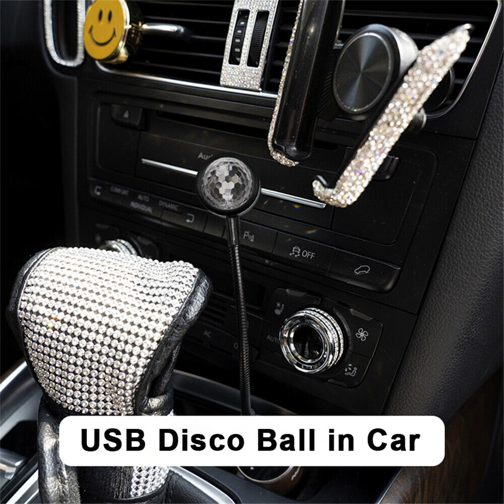 Auto USB Mini Disco Ball Lights RGB DJ Party Speaker