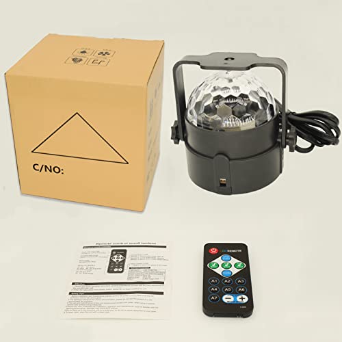 RGB DJ Sound Activated Disco Ball Strobe Light