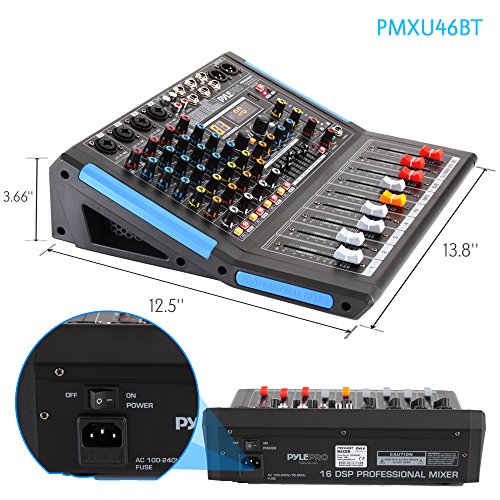 Pyle Bluetooth Mixer withUSB Drive and Power