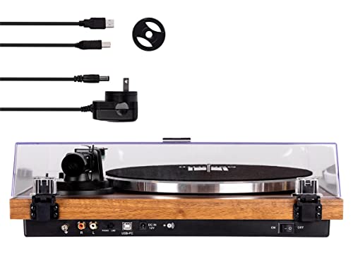 Walnut Monolith Turntable with AT-VM95E Cartridge & USB