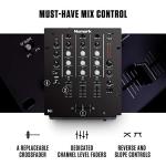 Numark M4 - 3-Channel DJ Mixer with EQ and Mic Input
