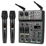 Depusheng UF4-M DJ Mixer with Bluetooth & Wireless Mic
