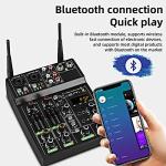Depusheng UF4-M DJ Mixer with Bluetooth & Wireless Mic